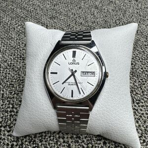 1980s Lorus By Seiko Mens Watch Y143-8050 Quartz S/Steel Day Date New Battery